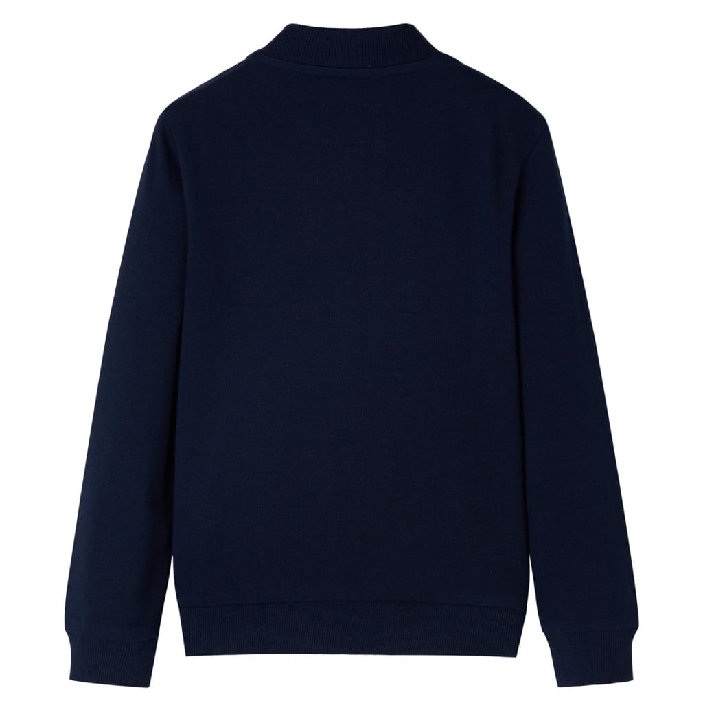 vidaXL Kindervest met rits 116 marineblauw afbeelding