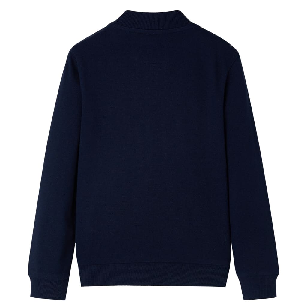 vidaXL Kindervest met rits 128 marineblauw afbeelding