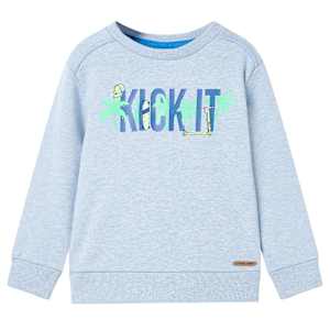 Otroški pulover nežno modra melange 104