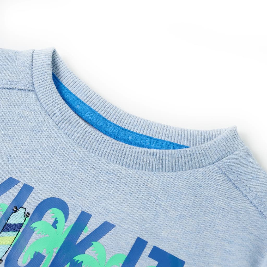 Thumbnail - vidaXL Kinder-Sweatshirt Hellblau Melange 116