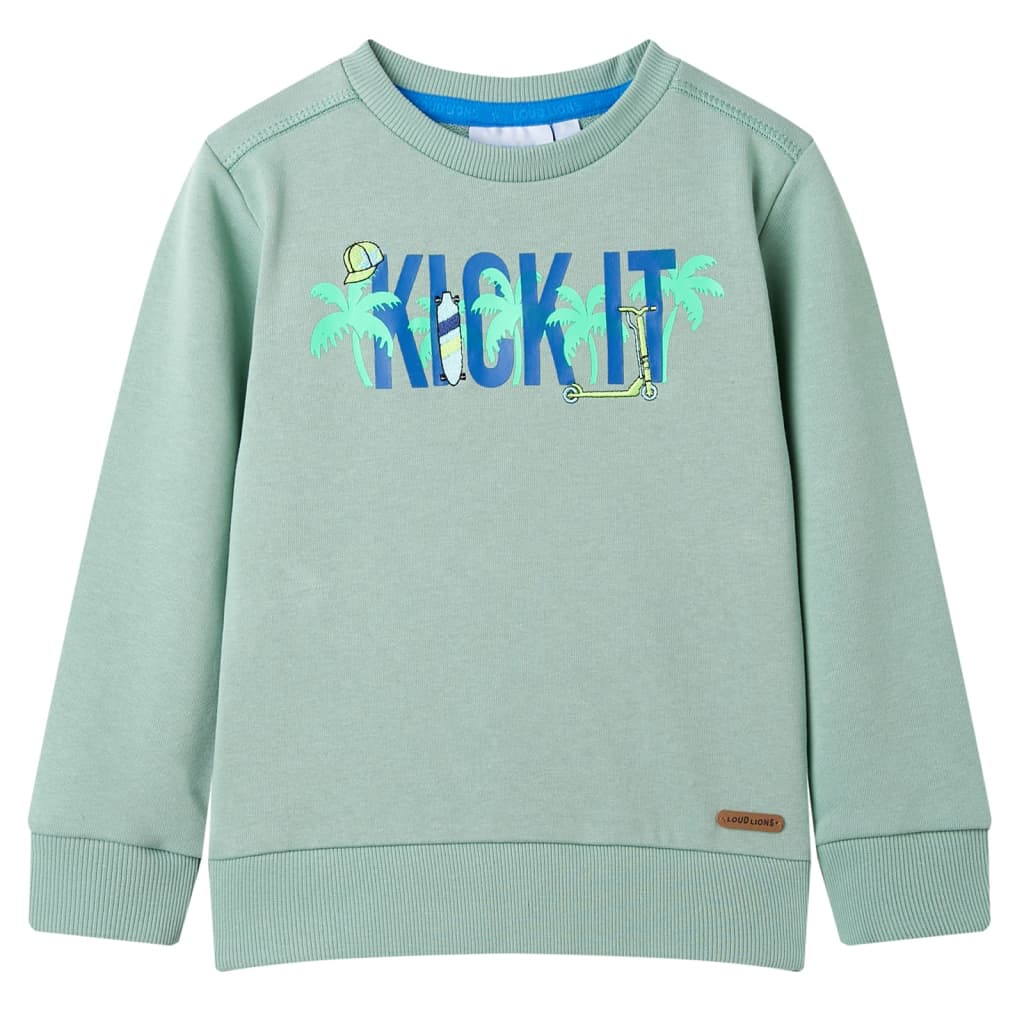 vidaXL Kinder-Sweatshirt Helles Khaki 116