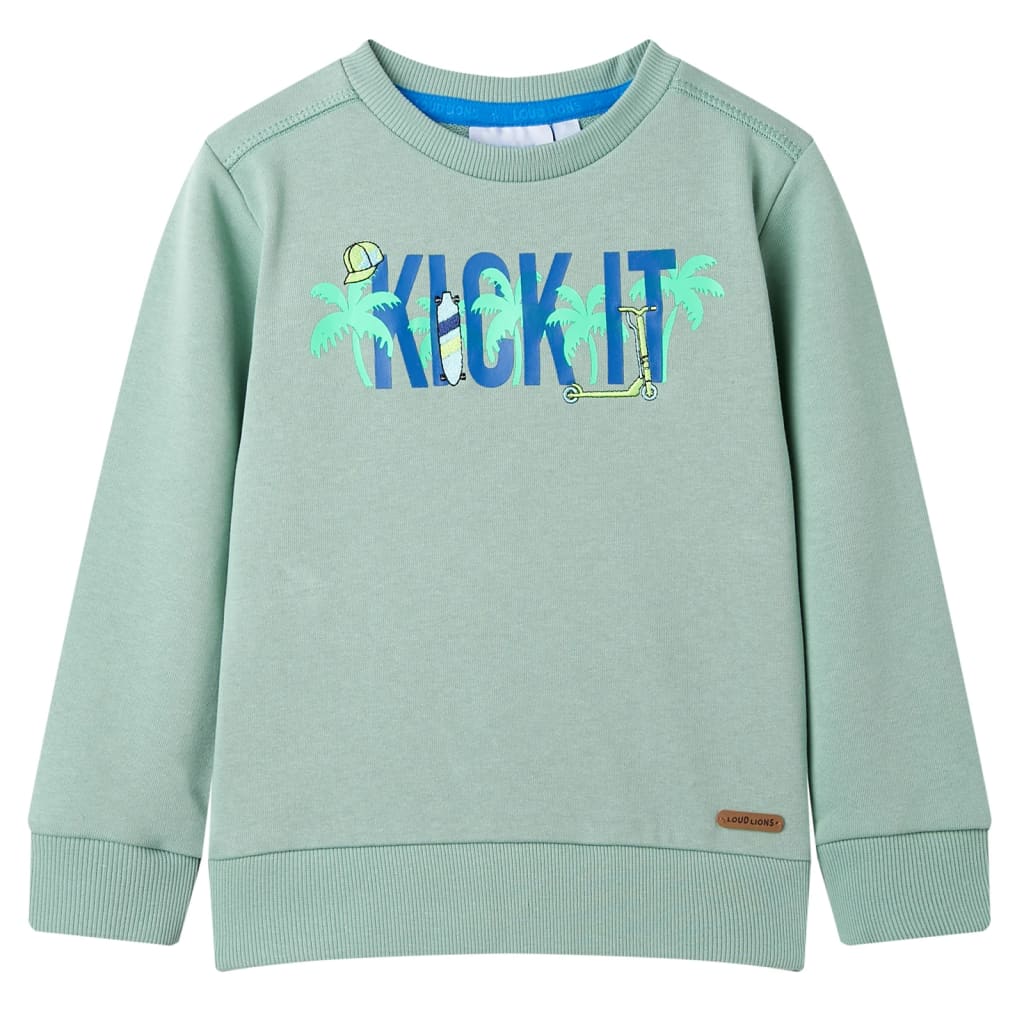 Sweatshirt pour enfants kaki clair 128