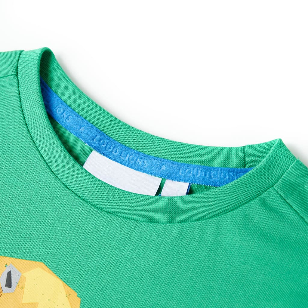 Thumbnail - vidaXL Kinder-T-Shirt Grün 92