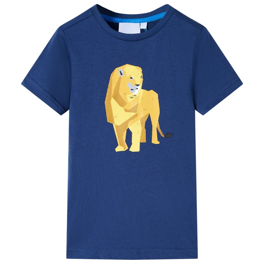 T-shirt pour enfants bleu foncé 92
