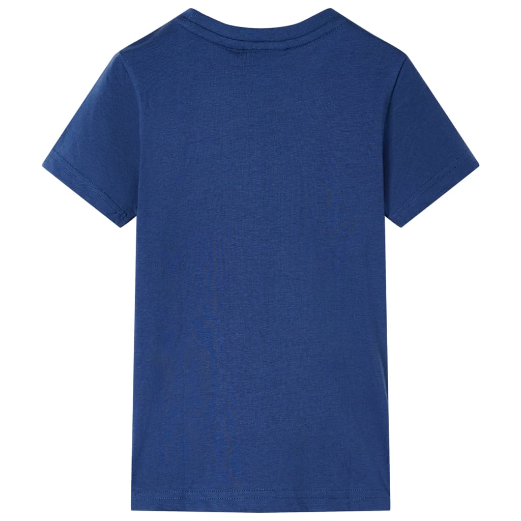 vidaXL Kindershirt 128 donkerblauw afbeelding