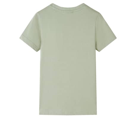 T-shirt pour enfants avec manches courtes kaki clair 92