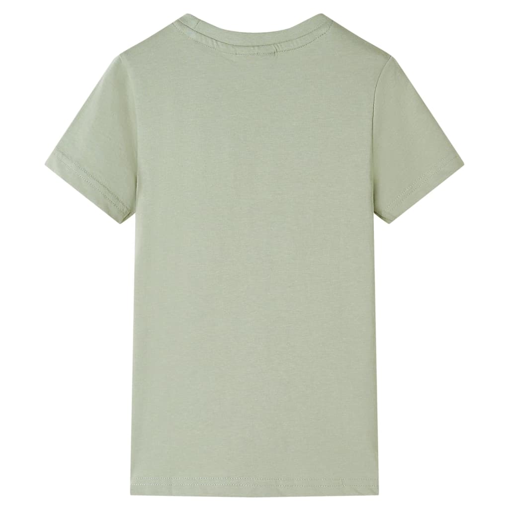 vidaXL Kindershirt met korte mouwen 116 lichtkakikleurig afbeelding