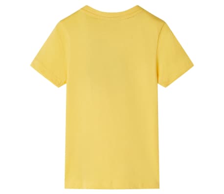T-shirt pour enfants avec manches courtes ocre clair 140