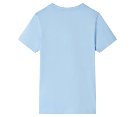 Kindershirt met korte mouwen 92 lichtblauw