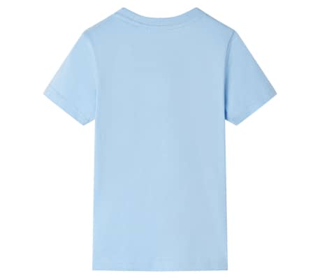 T-shirt pour enfants avec manches courtes bleu clair 128