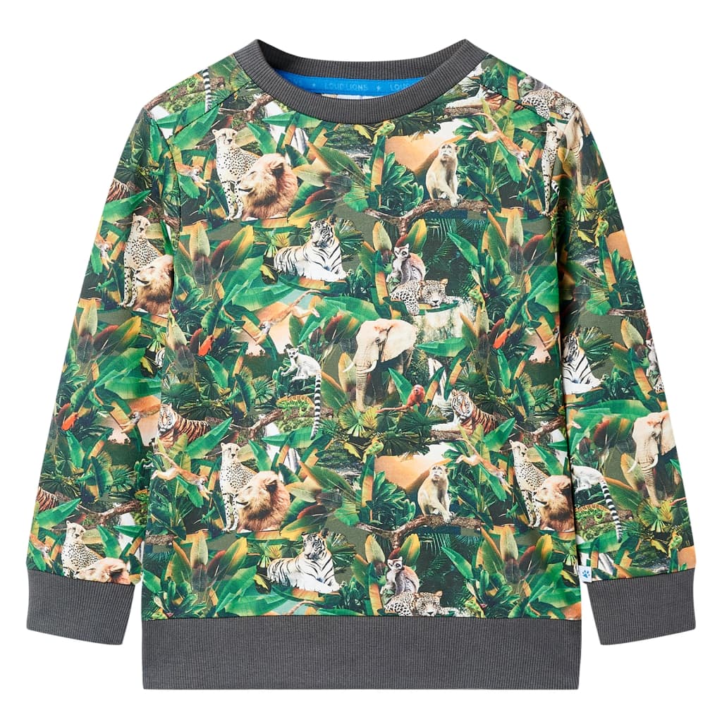 vidaXL Kinder-Sweatshirt Dschungel-Motiv 104