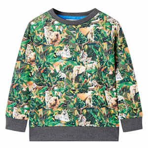 Otroški pulover starinsko zelena 140