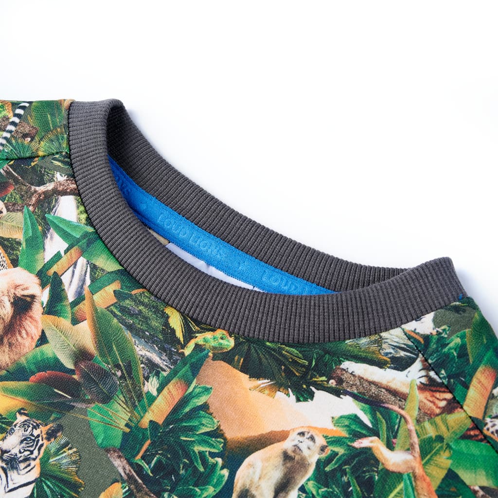 Thumbnail - vidaXL Kinder-Sweatshirt Dschungel-Motiv 140