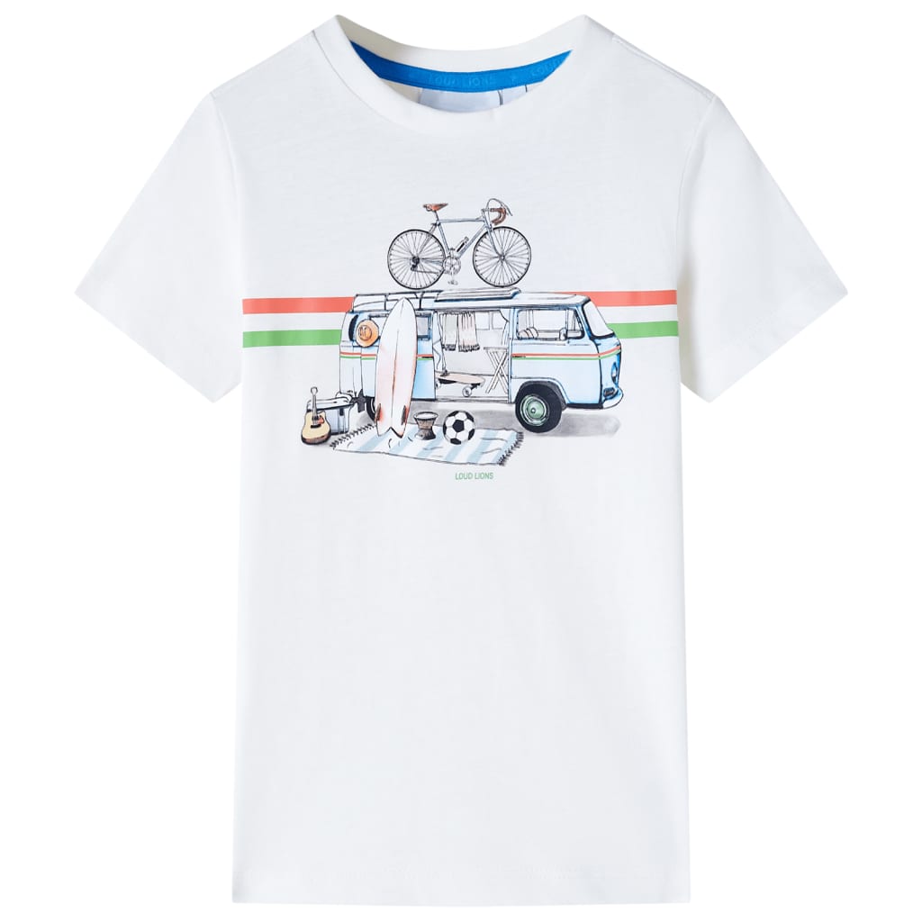 vidaXL Kinder-T-Shirt Ecru 92