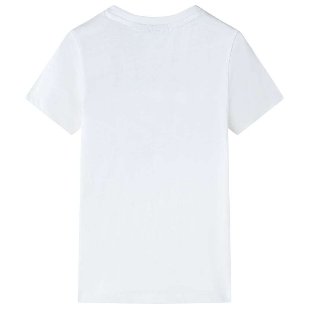 vidaXL Kindershirt 128 ecru afbeelding