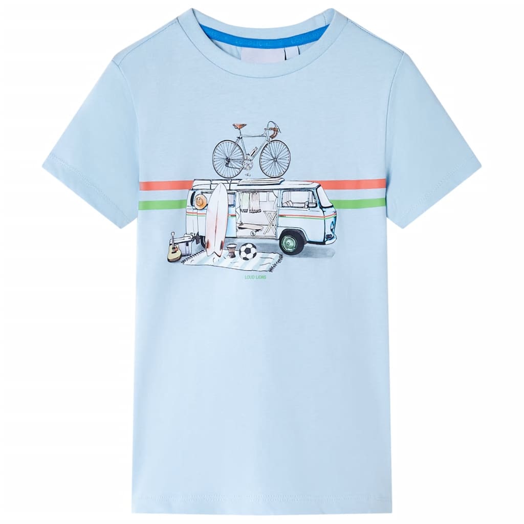 vidaXL Kinder-T-Shirt Hellblau 116