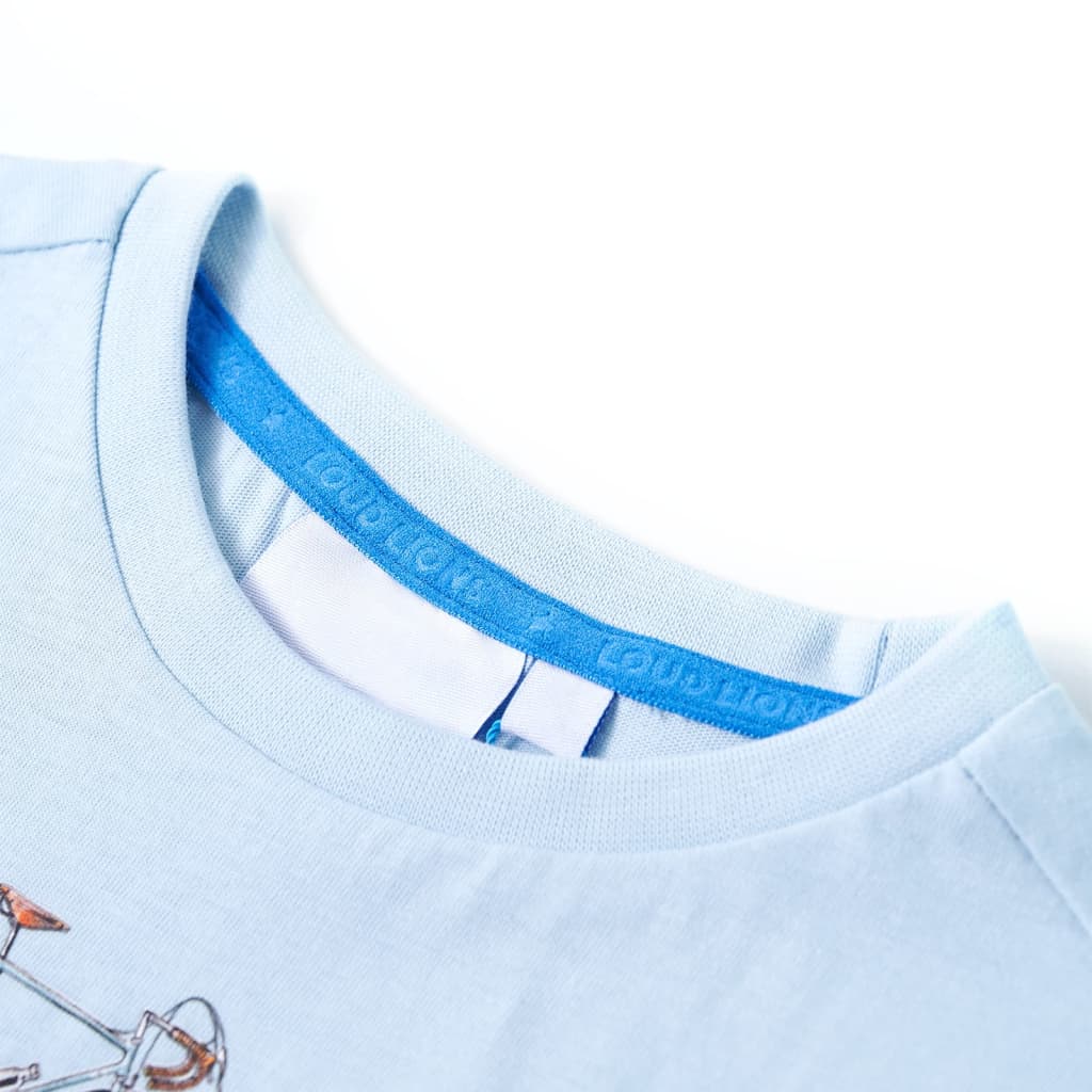 Thumbnail - vidaXL Kinder-T-Shirt Hellblau 116