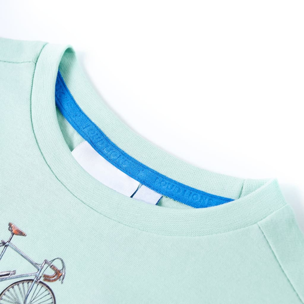 Thumbnail - vidaXL Kinder-T-Shirt Helles Minzgrün 128