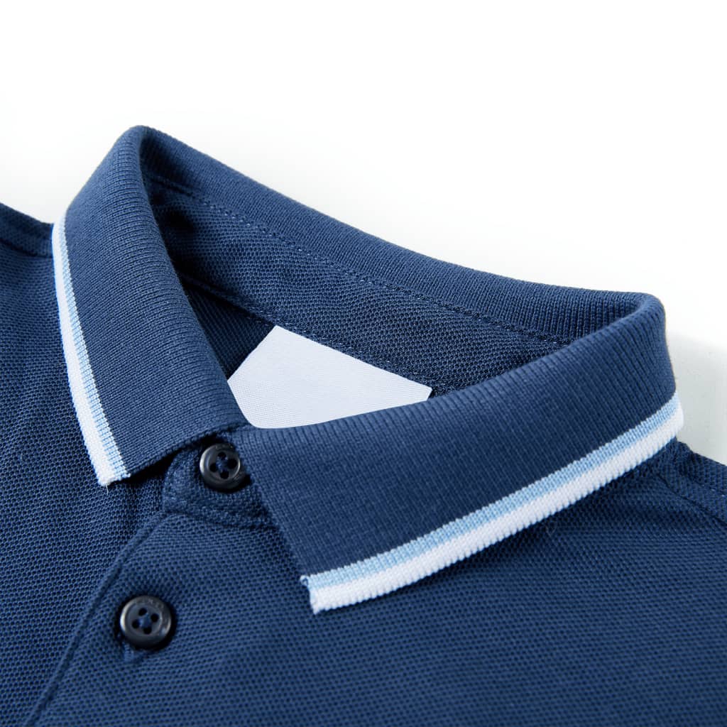 Thumbnail - vidaXL Kinder-Poloshirt Dunkelblau 116