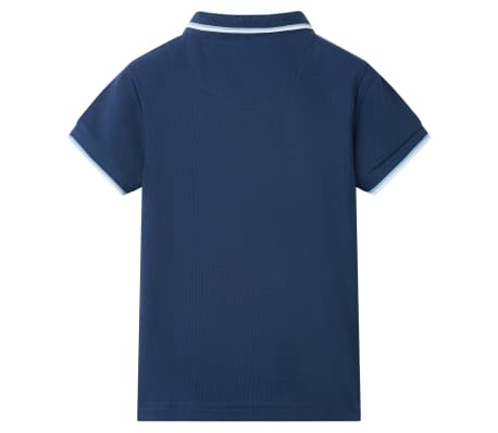 Kids' Polo Shirt Dark Blue 128