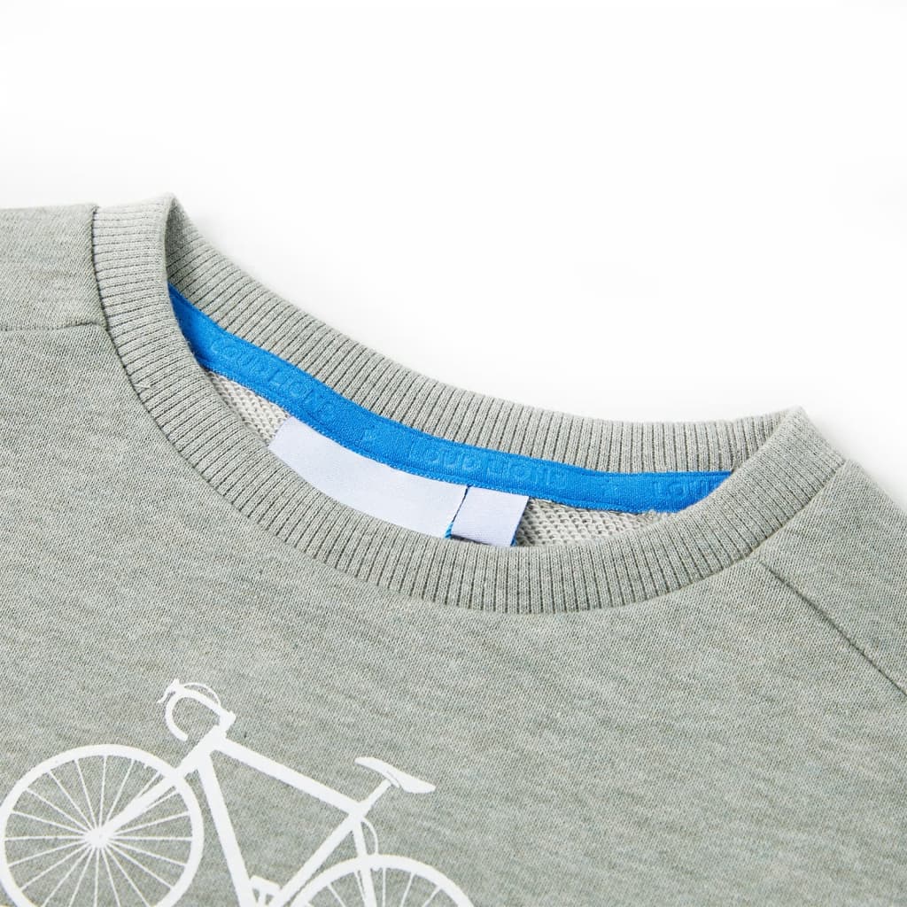 Thumbnail - vidaXL Kinder-Sweatshirt Hellkhaki Melange 92