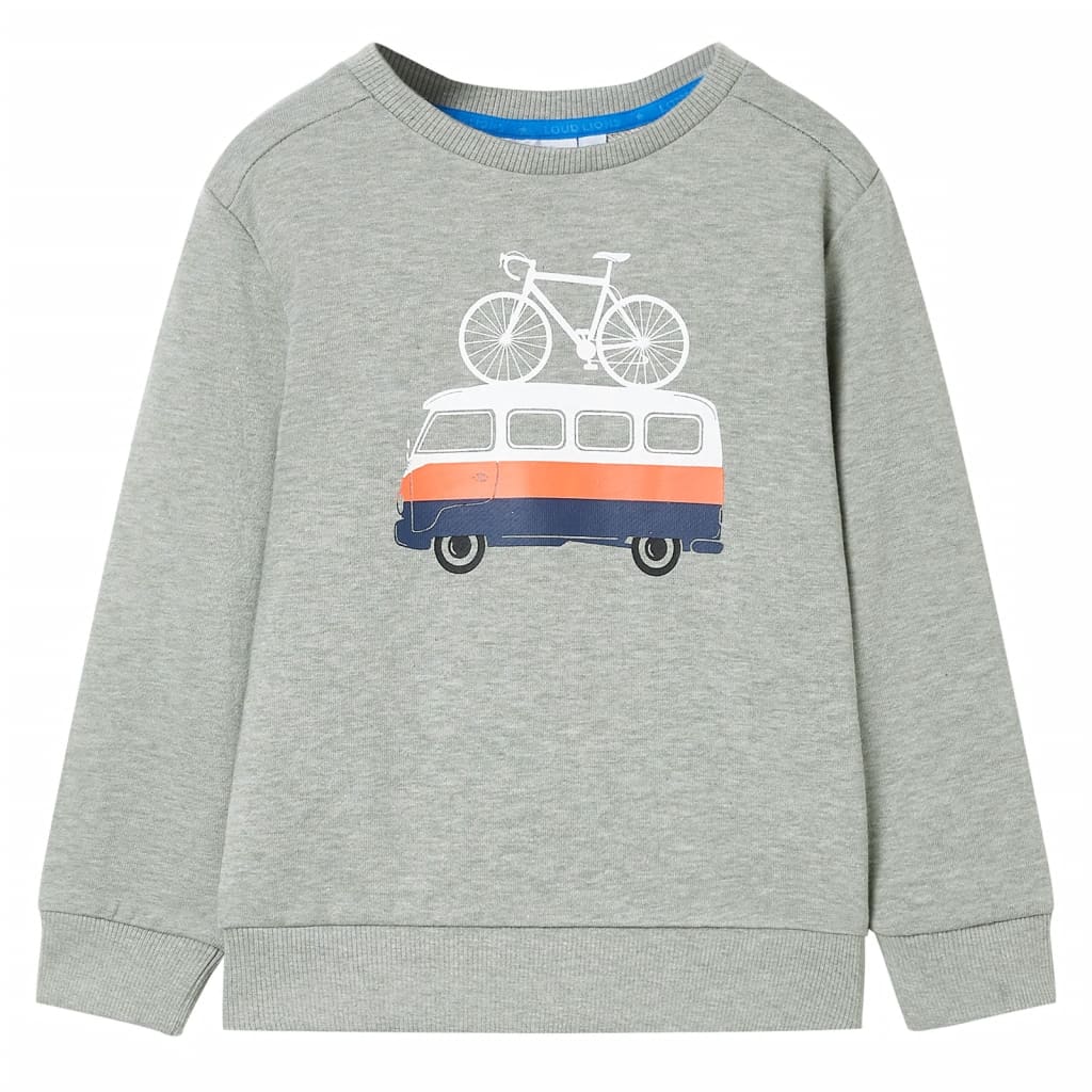 vidaXL Kinder-Sweatshirt Hellkhaki Melange 104