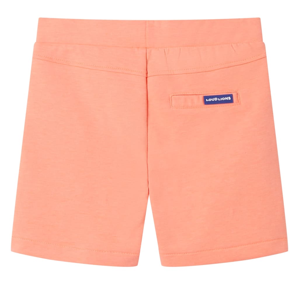 vidaXL Kindershorts met trekkoord 104 neonoranje afbeelding
