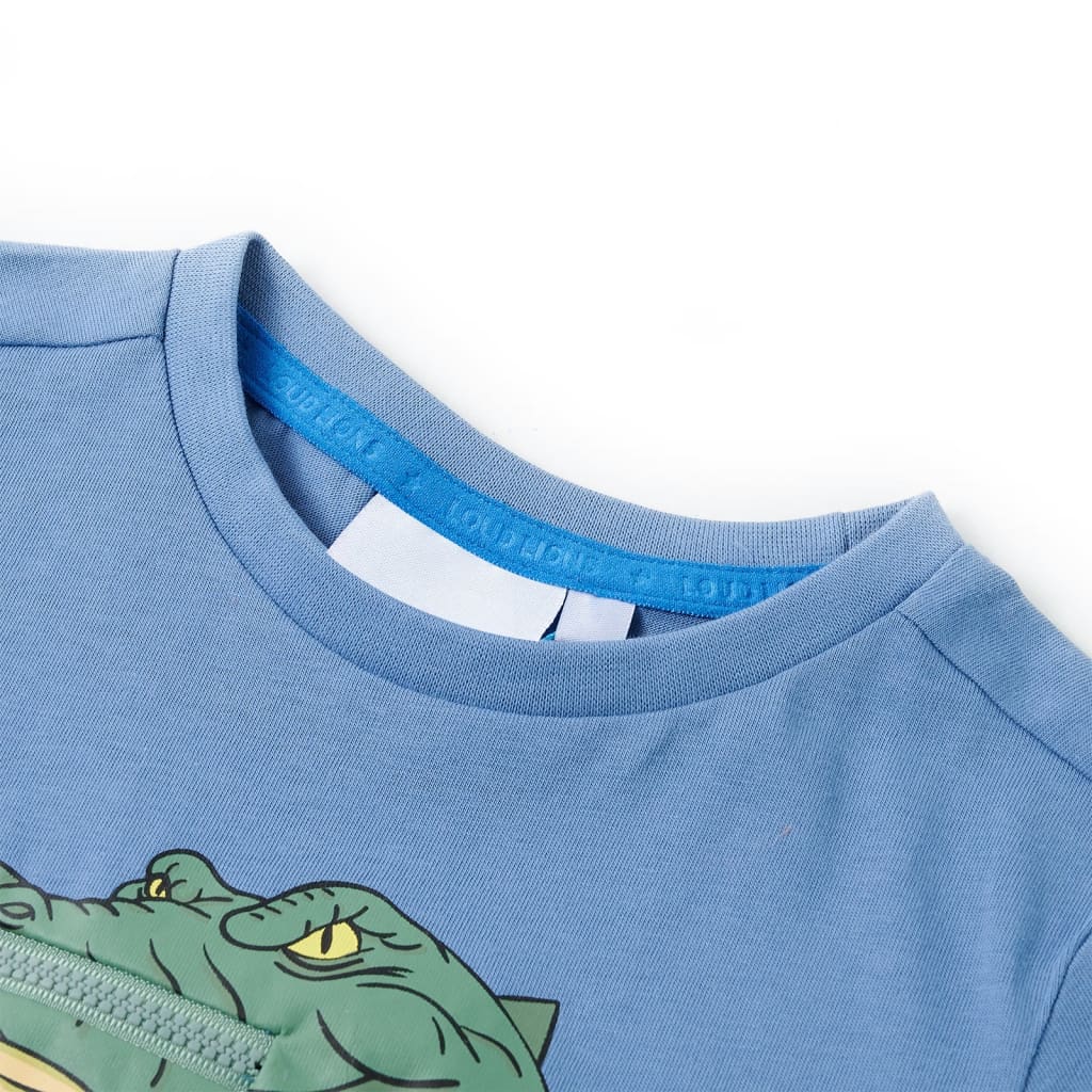 Thumbnail - vidaXL Kinder-T-Shirt Mittelblau 140