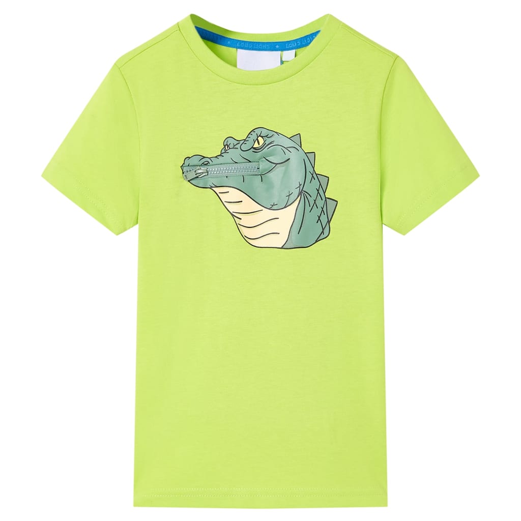 vidaXL Kinder-T-Shirt Limette 128