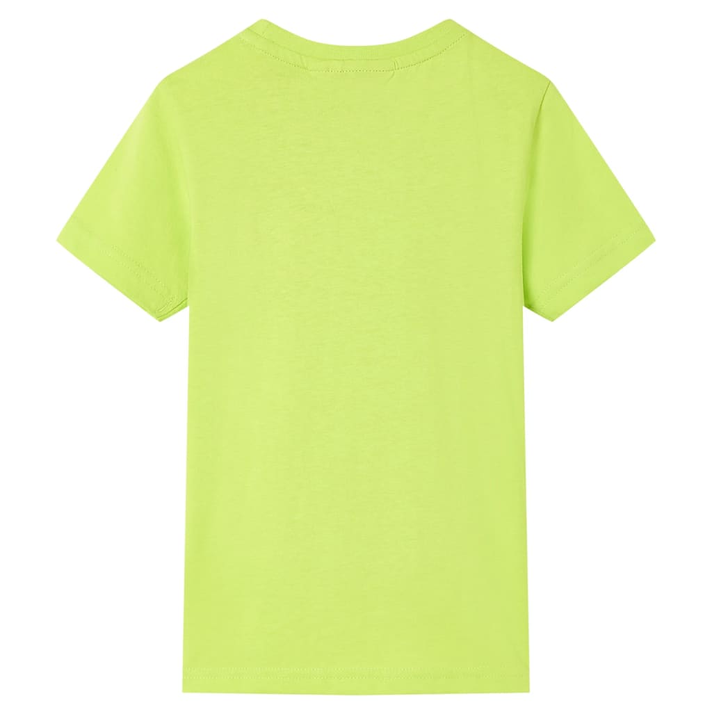 vidaXL Kindershirt 128 limoengroen afbeelding