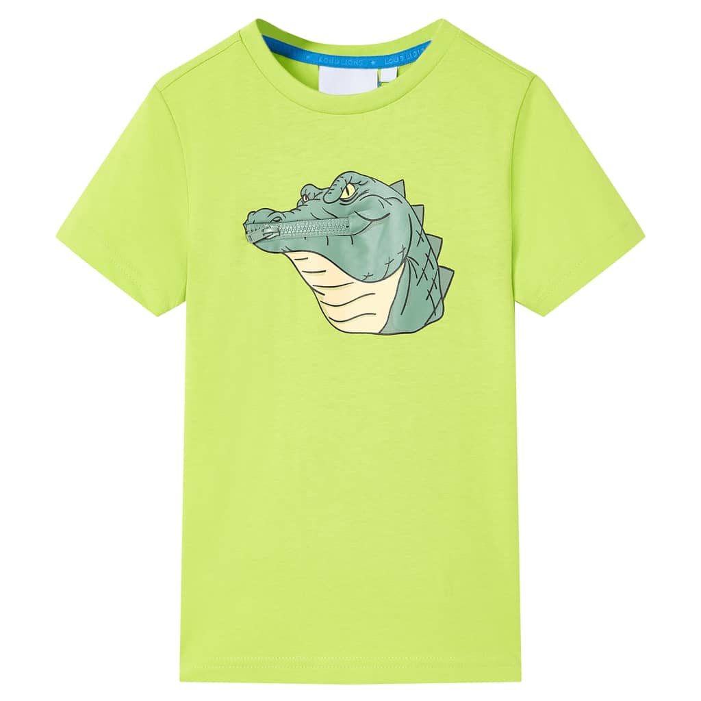 vidaXL Kinder-T-Shirt Limette 140