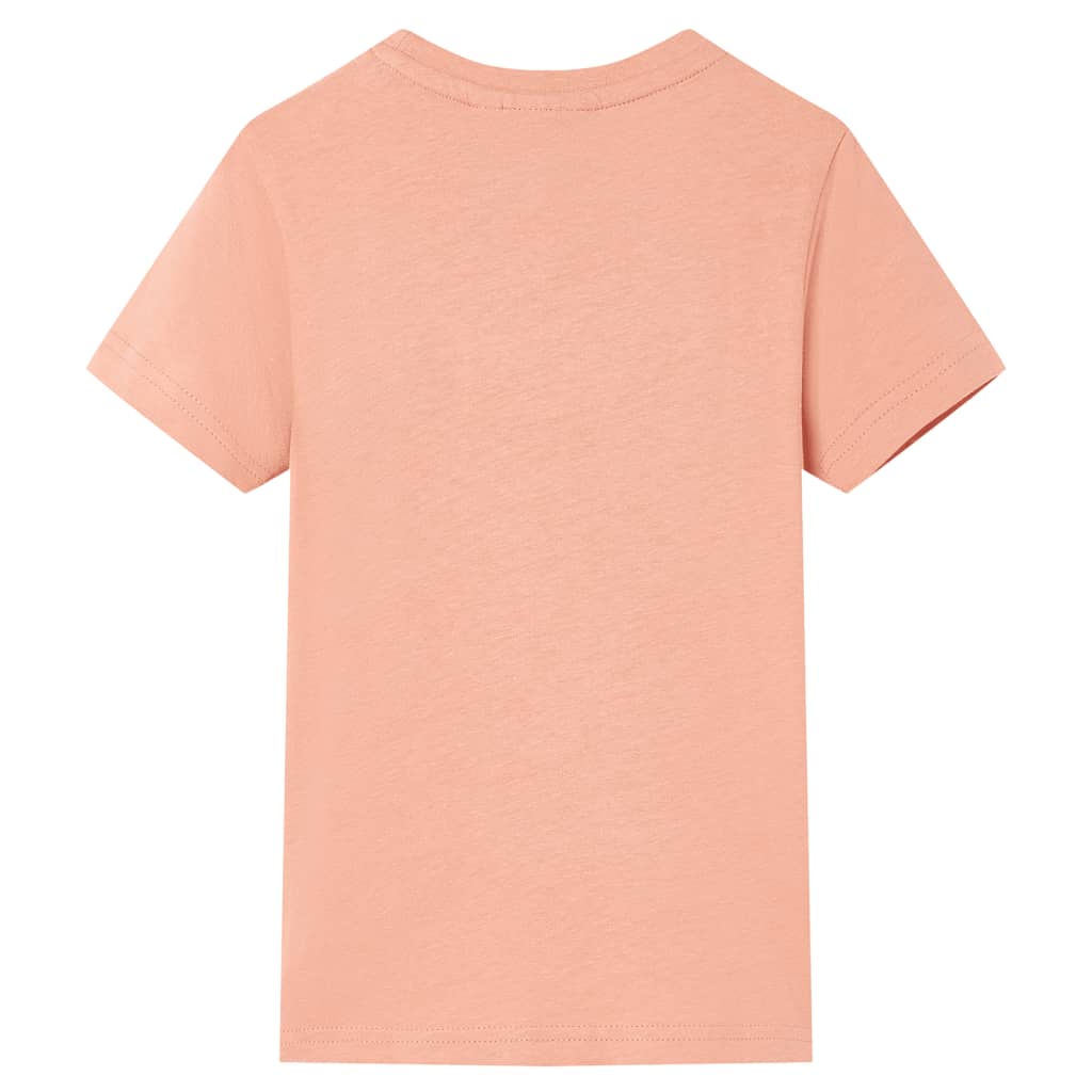 vidaXL Kindershirt 128 lichtoranje afbeelding
