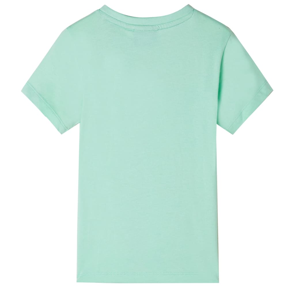vidaXL Kindershirt met korte mouwen 92 lichtgroen afbeelding