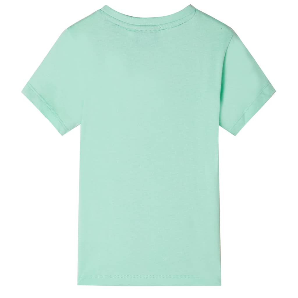 vidaXL Kindershirt met korte mouwen 116 lichtgroen afbeelding
