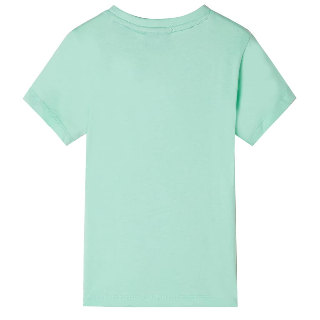 vidaXL Kindershirt met korte mouwen 140 lichtgroen afbeelding