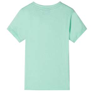 Kinder-Kurzarmshirt Hellgr&uuml;n 140