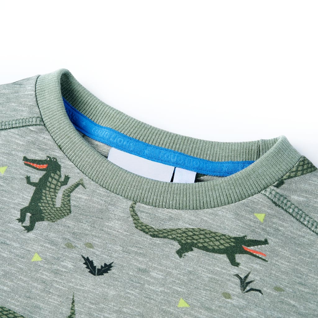 Thumbnail - vidaXL Kinder-Sweatshirt Hellkhaki Melange 92