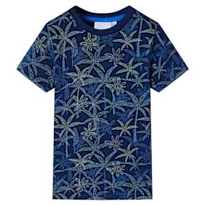 Otroška majica s kratkimi rokavi mornarsko modra 104