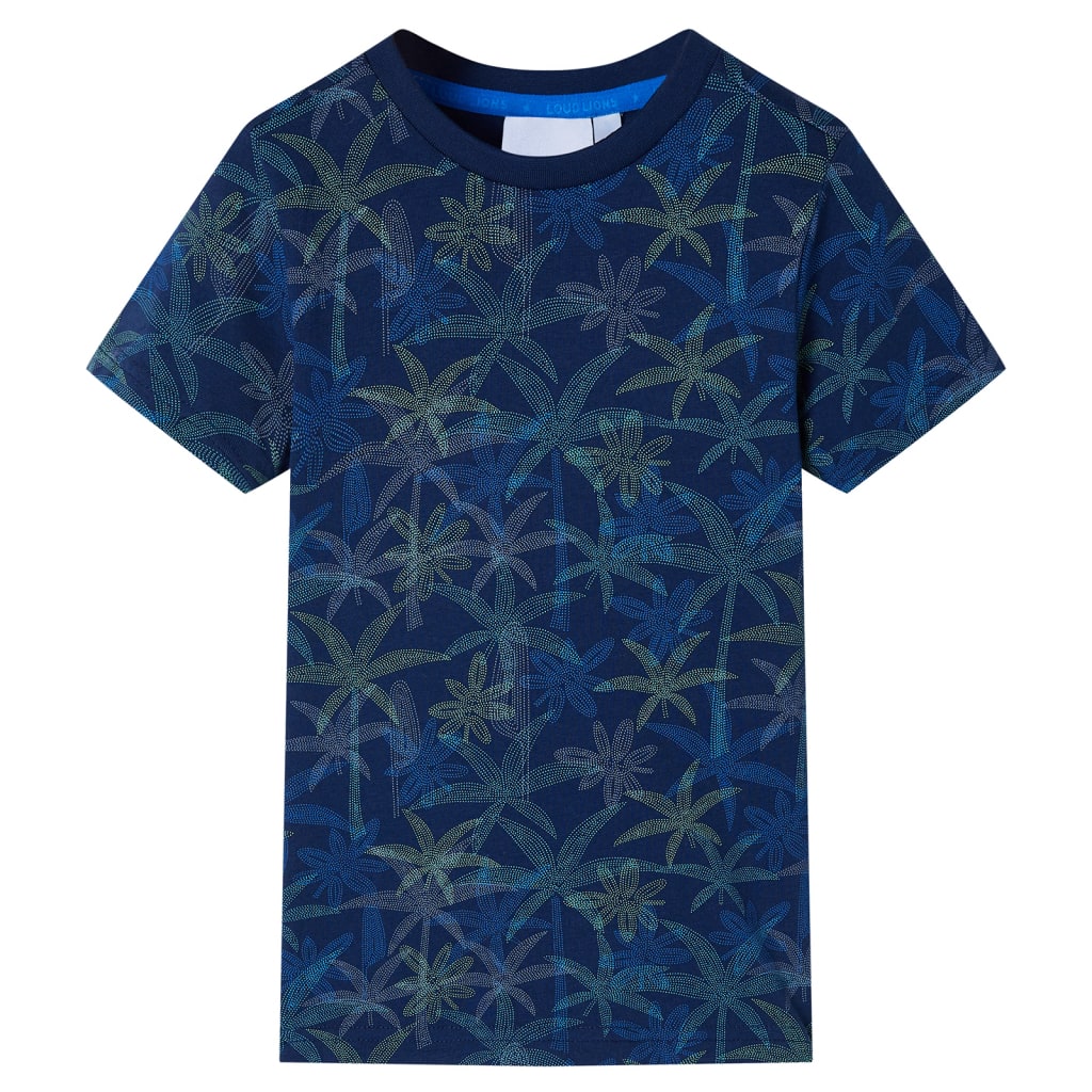 T-shirt pour enfants bleu marine 128