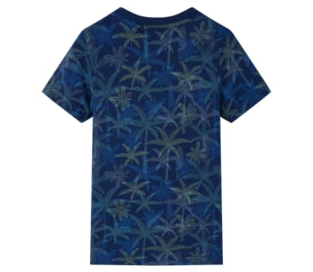T-shirt infantil azul-escuro 128