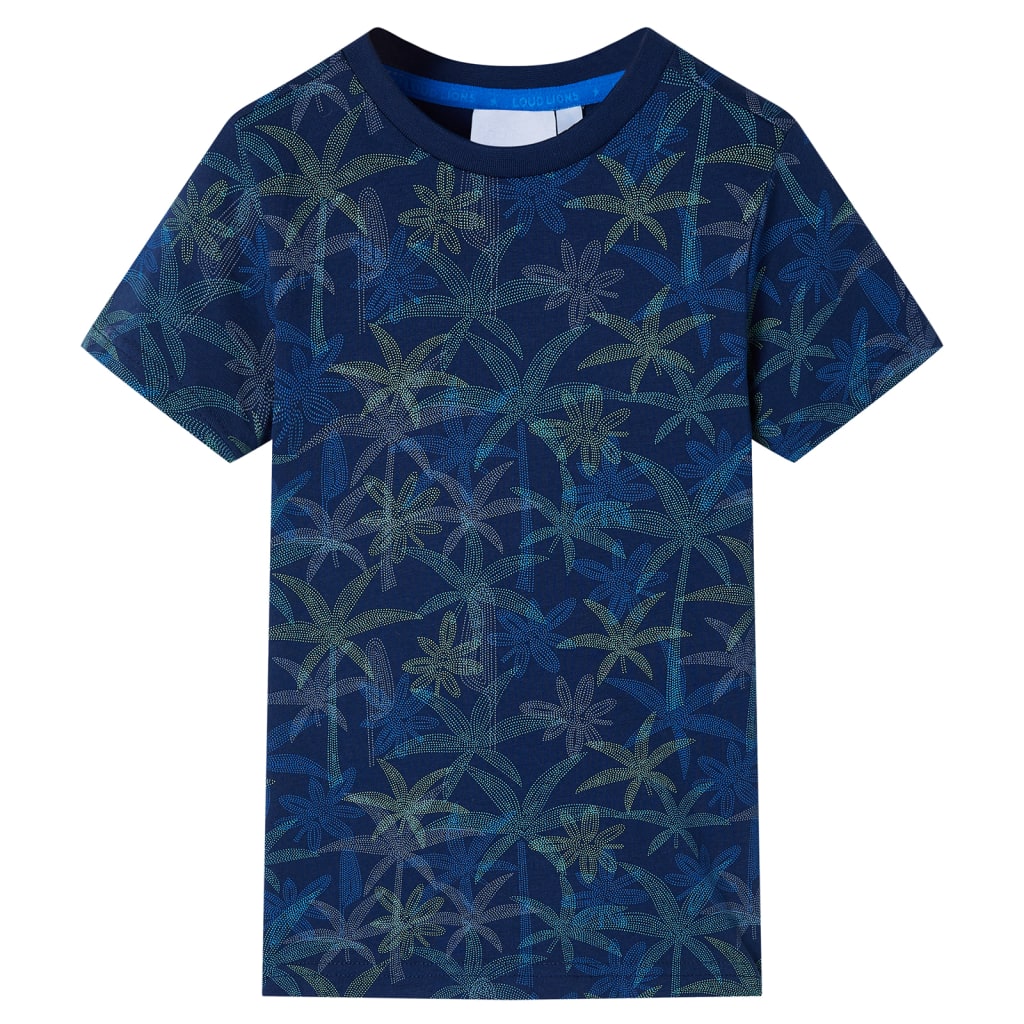 vidaXL Kinder-T-Shirt Marineblau 140