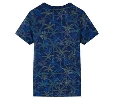 Kinder-T-Shirt Marineblau 140
