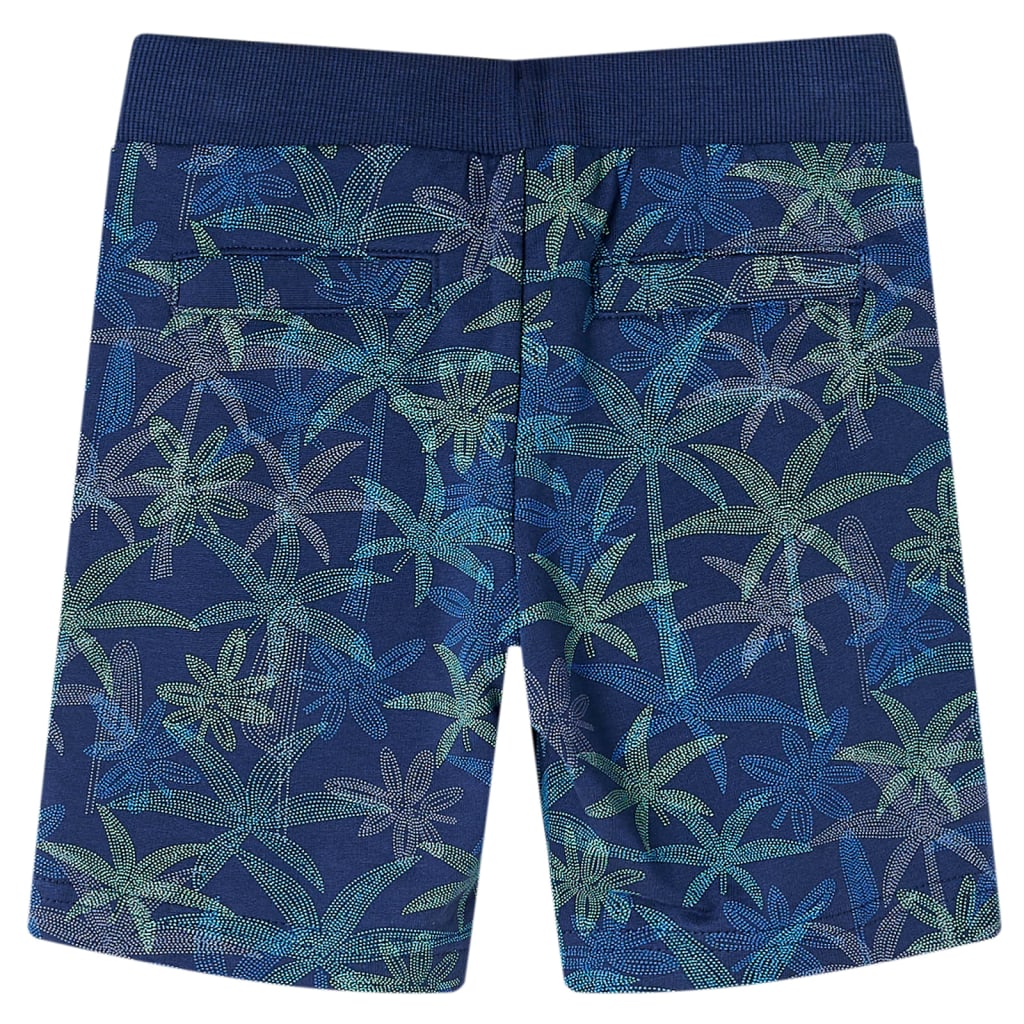 vidaXL Kindershorts met trekkoord 92 marineblauw afbeelding