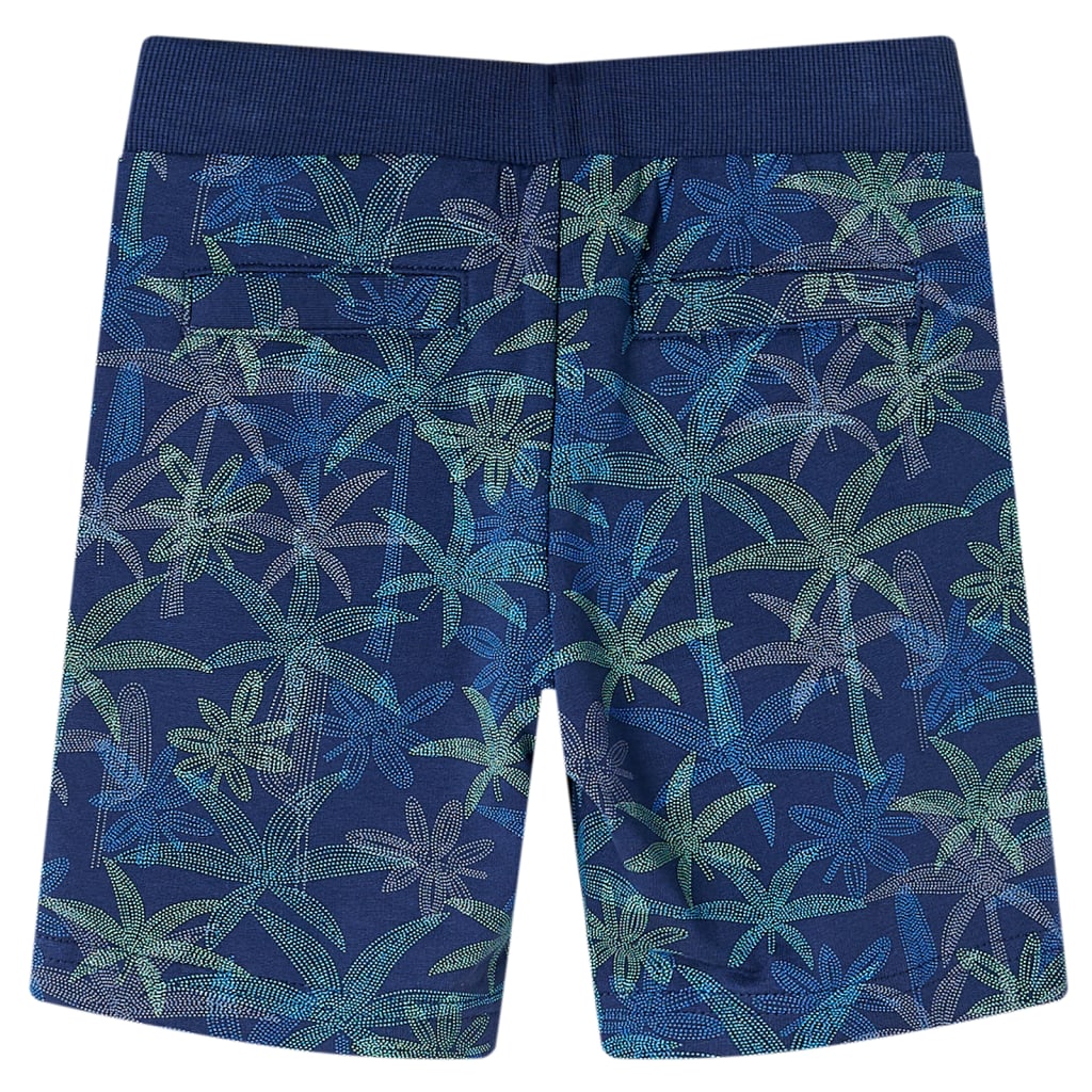 vidaXL Kindershorts met trekkoord 140 marineblauw afbeelding