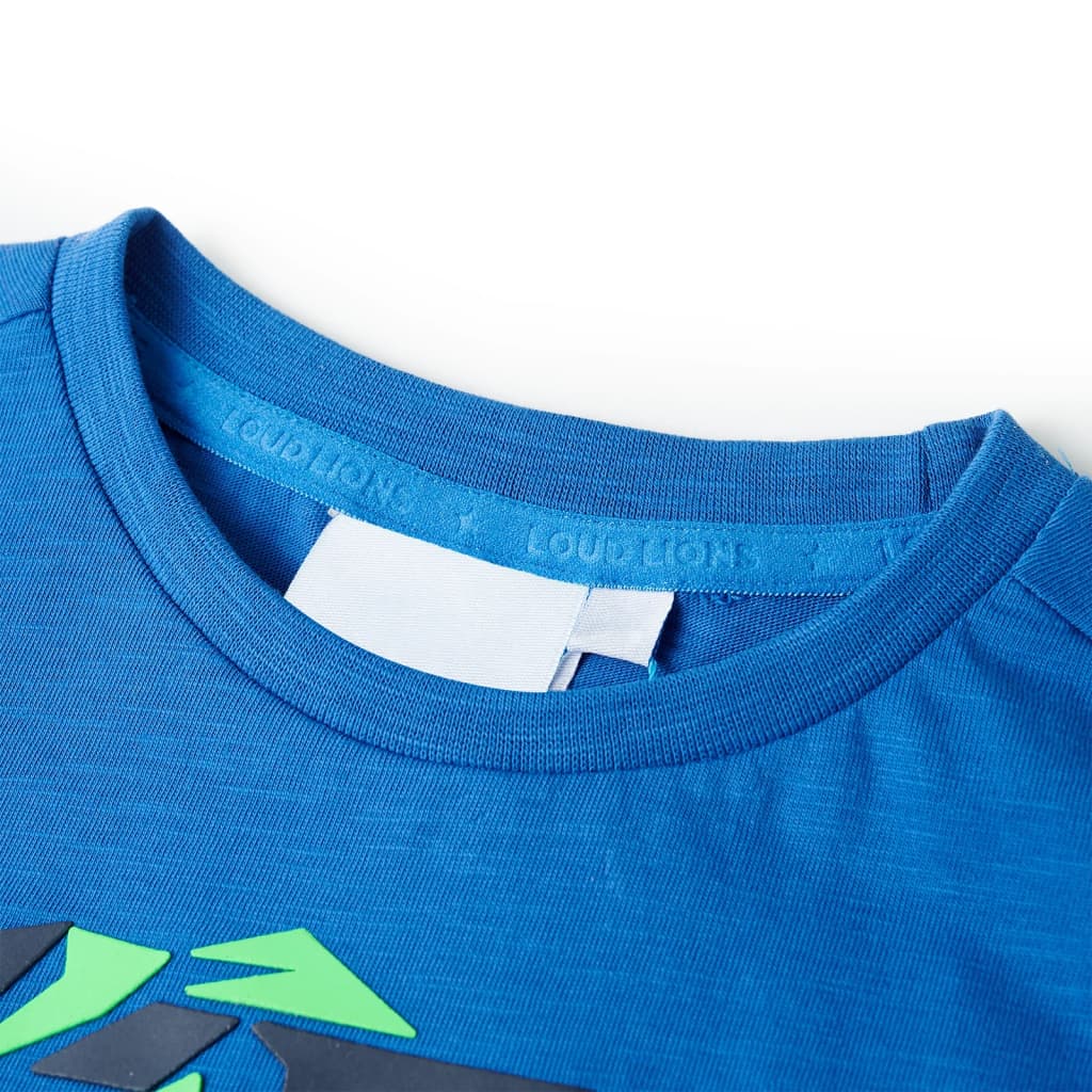 Thumbnail - vidaXL Kinder-T-Shirt Blau 128