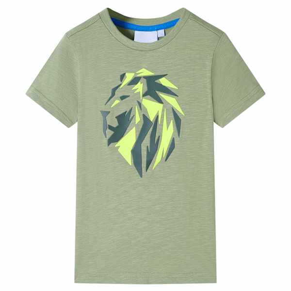 Laste T-s&auml;rk, hele khaki, 116