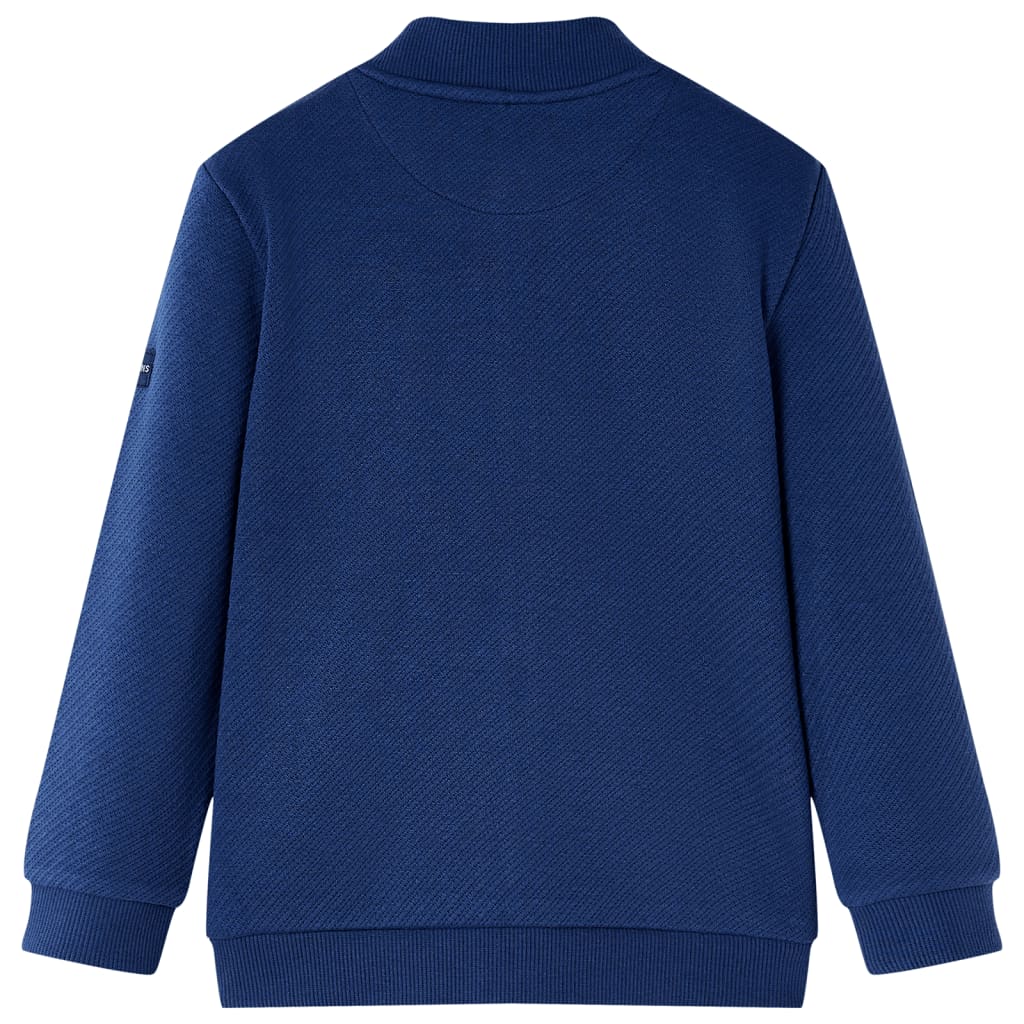 vidaXL Kindervest met rits 128 marineblauw afbeelding