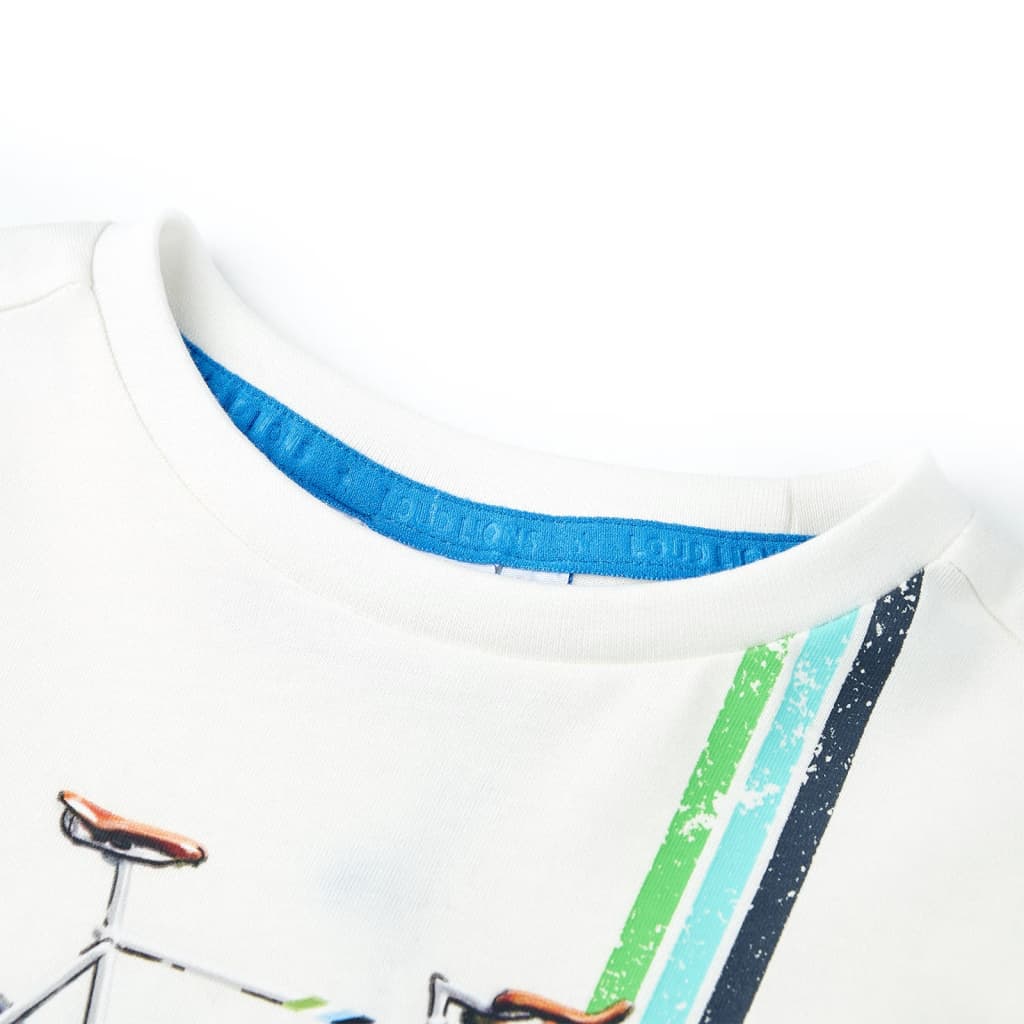 Thumbnail - vidaXL Kinder-Kurzarmshirt Ecru 116