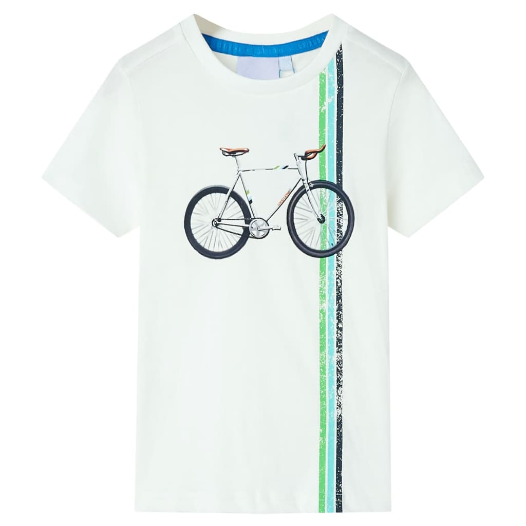 vidaXL Kinder-Kurzarmshirt Ecru 140