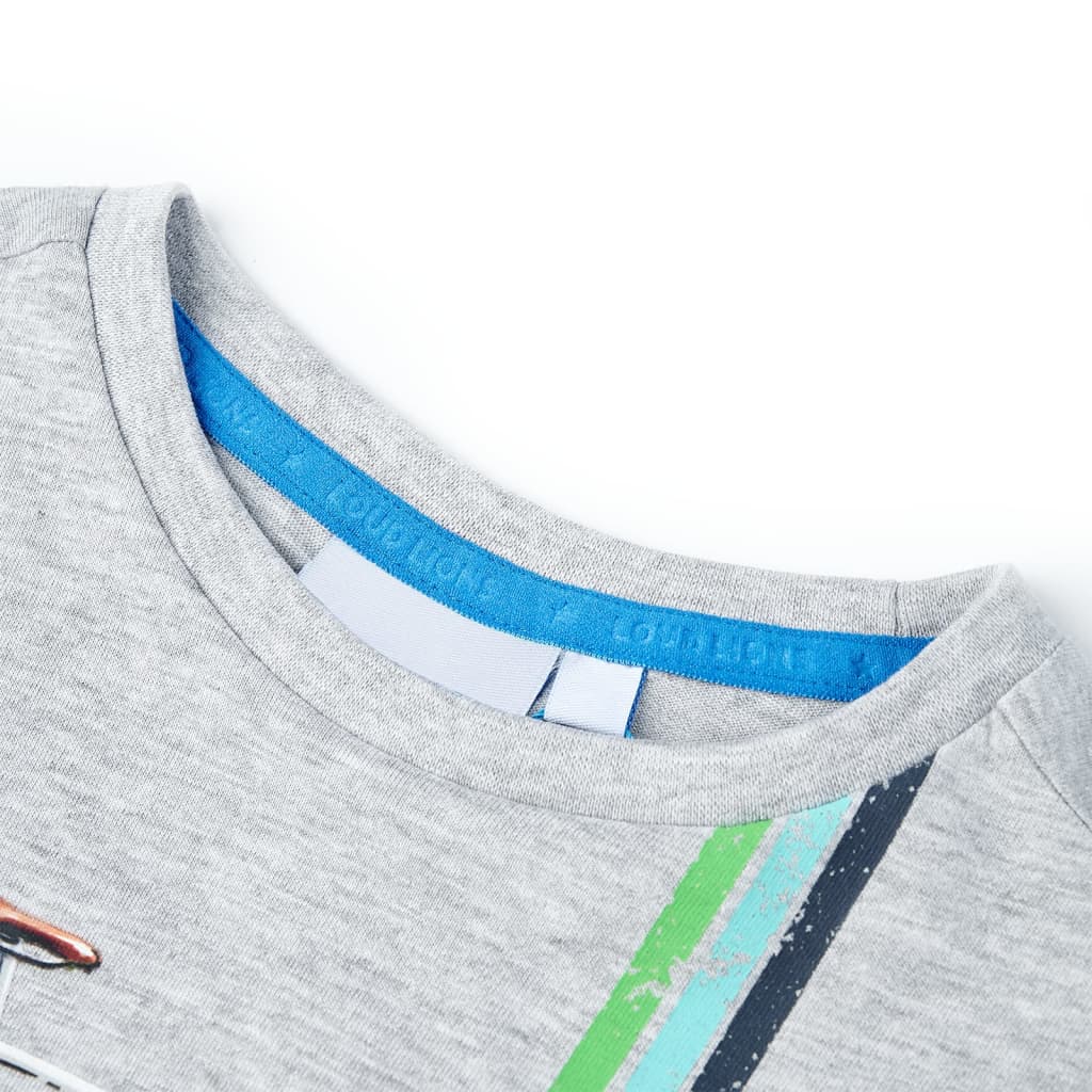Thumbnail - vidaXL Kinder-Kurzarmshirt Grau 140